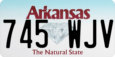AR license plate 745WJV