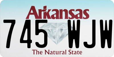 AR license plate 745WJW