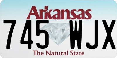AR license plate 745WJX