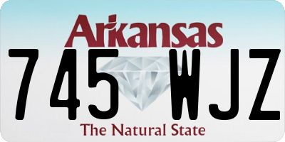 AR license plate 745WJZ