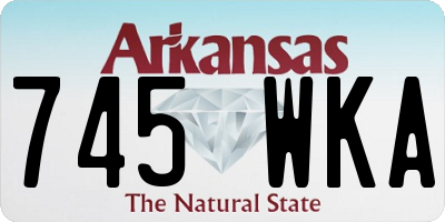 AR license plate 745WKA