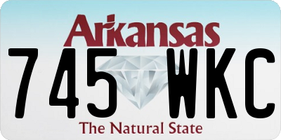 AR license plate 745WKC