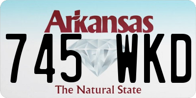 AR license plate 745WKD