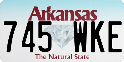 AR license plate 745WKE