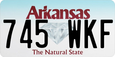 AR license plate 745WKF