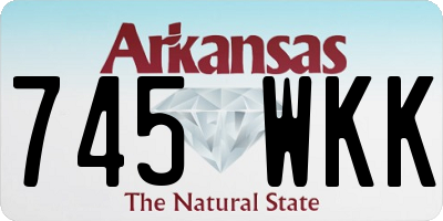 AR license plate 745WKK