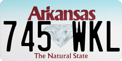 AR license plate 745WKL
