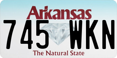AR license plate 745WKN