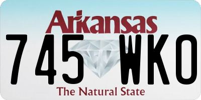 AR license plate 745WKO