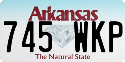 AR license plate 745WKP