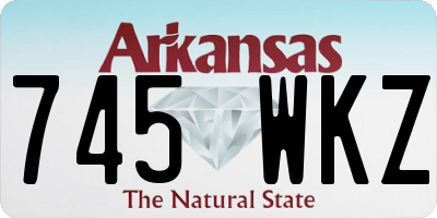 AR license plate 745WKZ