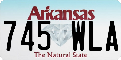 AR license plate 745WLA