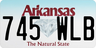 AR license plate 745WLB
