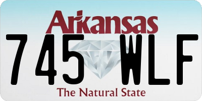 AR license plate 745WLF