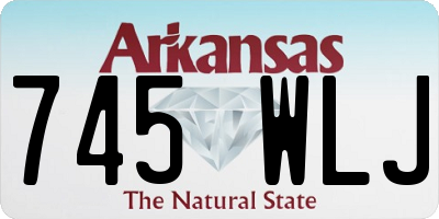 AR license plate 745WLJ