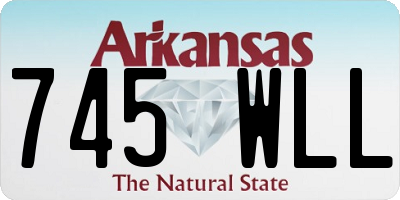 AR license plate 745WLL