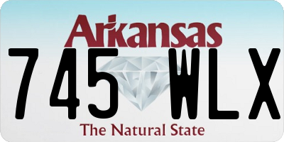 AR license plate 745WLX
