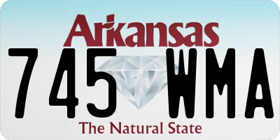 AR license plate 745WMA