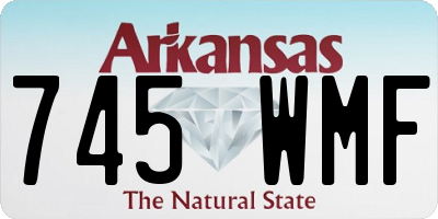 AR license plate 745WMF