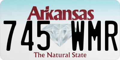 AR license plate 745WMR