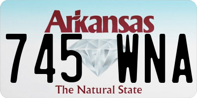 AR license plate 745WNA
