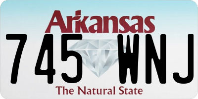 AR license plate 745WNJ