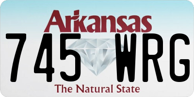 AR license plate 745WRG