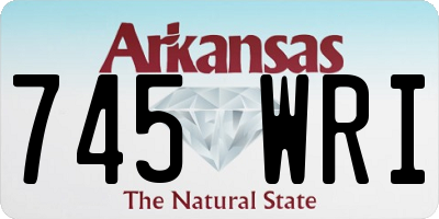 AR license plate 745WRI
