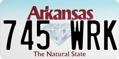 AR license plate 745WRK