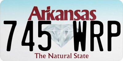 AR license plate 745WRP