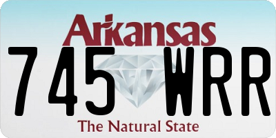 AR license plate 745WRR