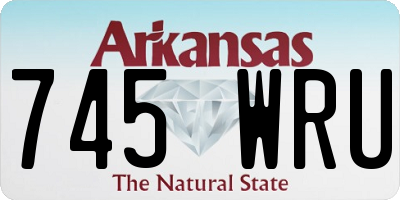AR license plate 745WRU