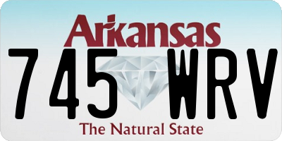 AR license plate 745WRV