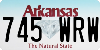 AR license plate 745WRW