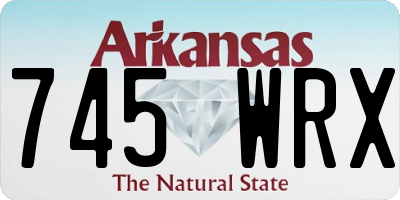 AR license plate 745WRX
