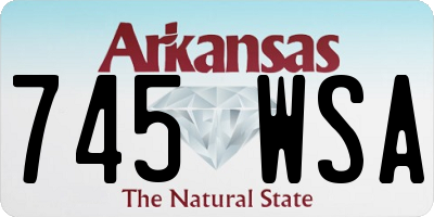 AR license plate 745WSA