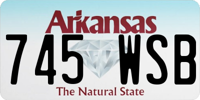 AR license plate 745WSB