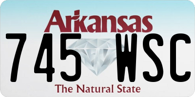 AR license plate 745WSC
