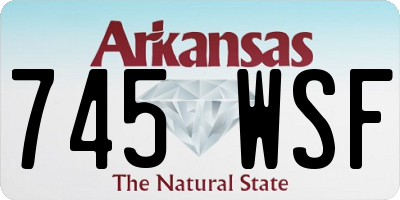 AR license plate 745WSF