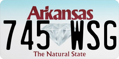 AR license plate 745WSG