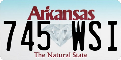 AR license plate 745WSI
