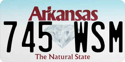 AR license plate 745WSM