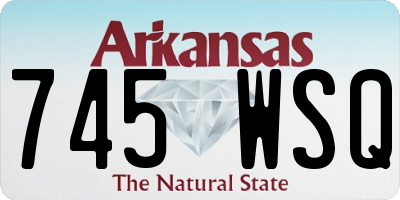 AR license plate 745WSQ