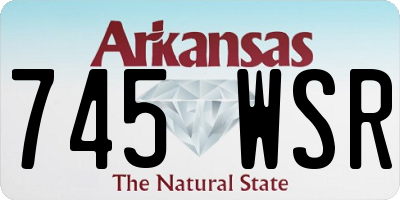 AR license plate 745WSR