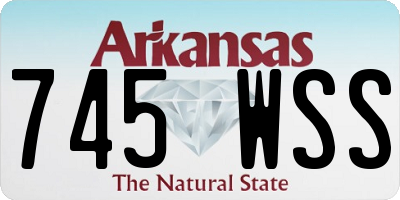 AR license plate 745WSS