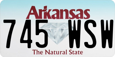 AR license plate 745WSW