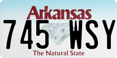 AR license plate 745WSY