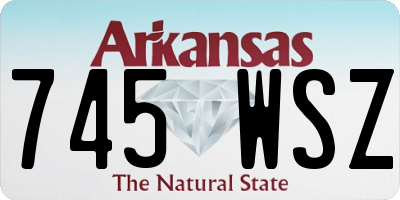 AR license plate 745WSZ