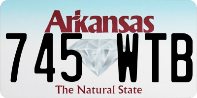 AR license plate 745WTB