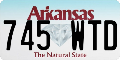 AR license plate 745WTD